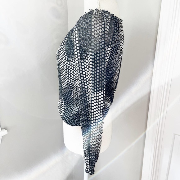 White House Black Market Polka Dot Top - Picture 3 of 6